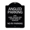Signmission Angled Parking for Cars Trucks & Similar Vehicles No RV Parking Alum Sign, 24" x 18", BS-1824-24343 A-DES-BS-1824-24343 - alternate 1
